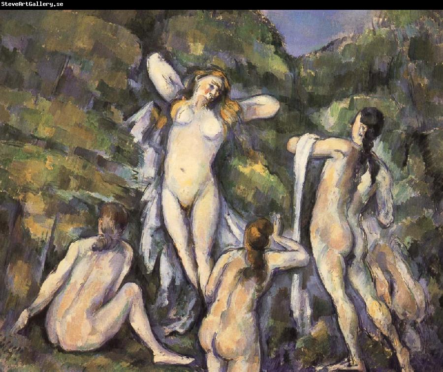 Paul Cezanne Bath four women who